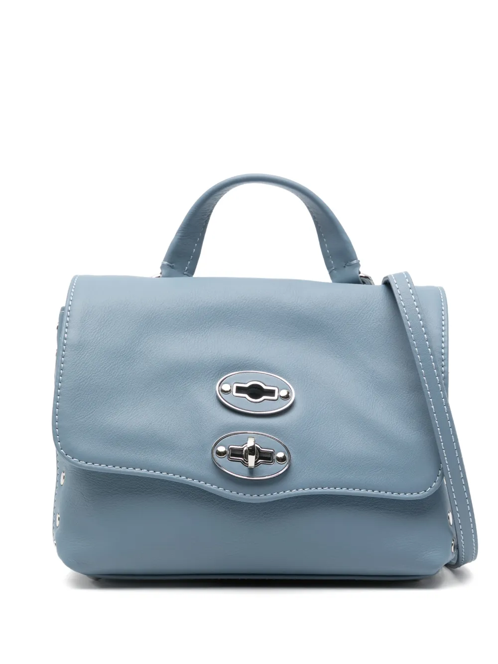 Zanellato Borsa tote baby Postina® con borchie - Blu