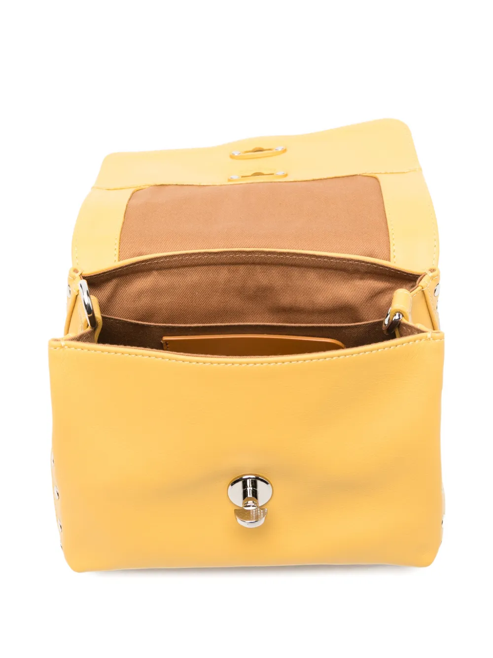 Zanellato Baby Postina shopper met studs Geel