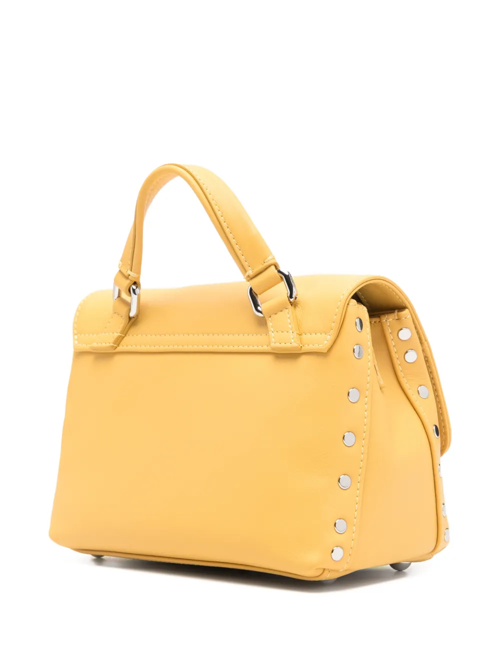 Zanellato Baby Postina shopper met studs Geel