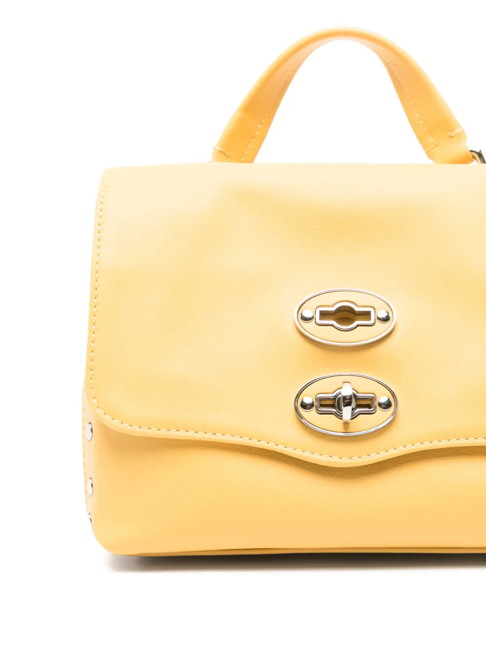 Zanellato Baby Postina shopper met studs Geel