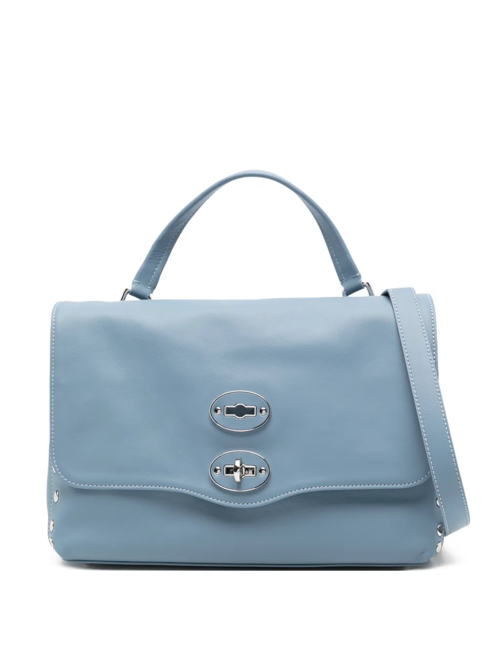 Zanellato small Postina® studded tote bag - Blu