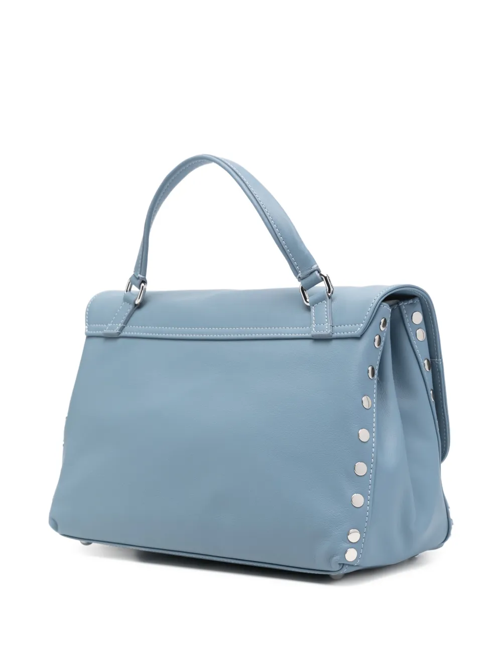Zanellato small Postina studded tote bag - Blauw