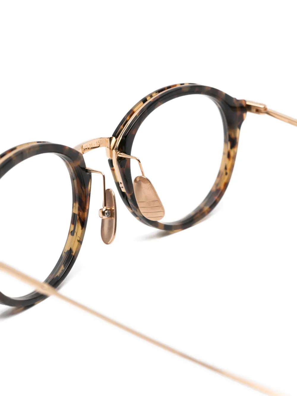 Thom Browne Eyewear Bril met rond montuur Bruin