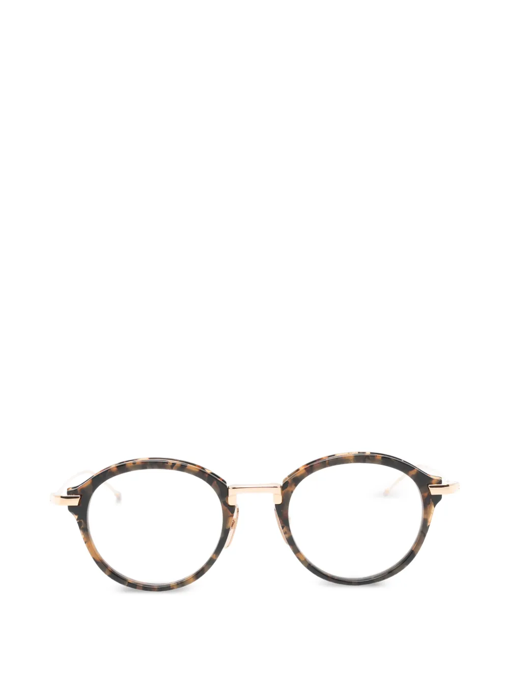 Thom Browne Eyewear round-frame glasses - Marrone
