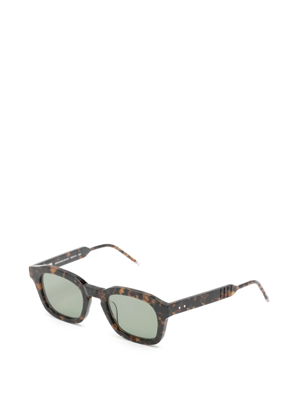 Thom Browne Eyewear Zonnebril met vierkant montuur Bruin