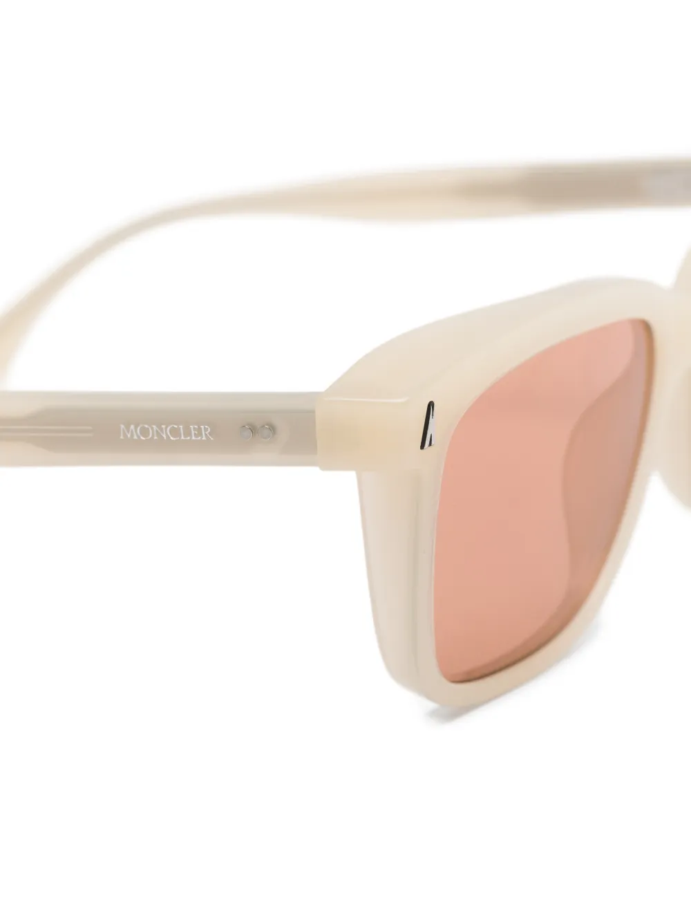 Moncler Eyewear Square Valaire zonnebril Beige