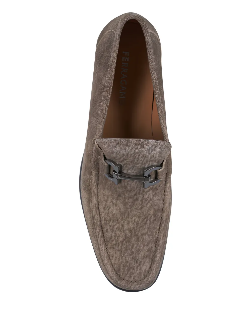 Ferragamo Grandioso 2 suede loafers Beige