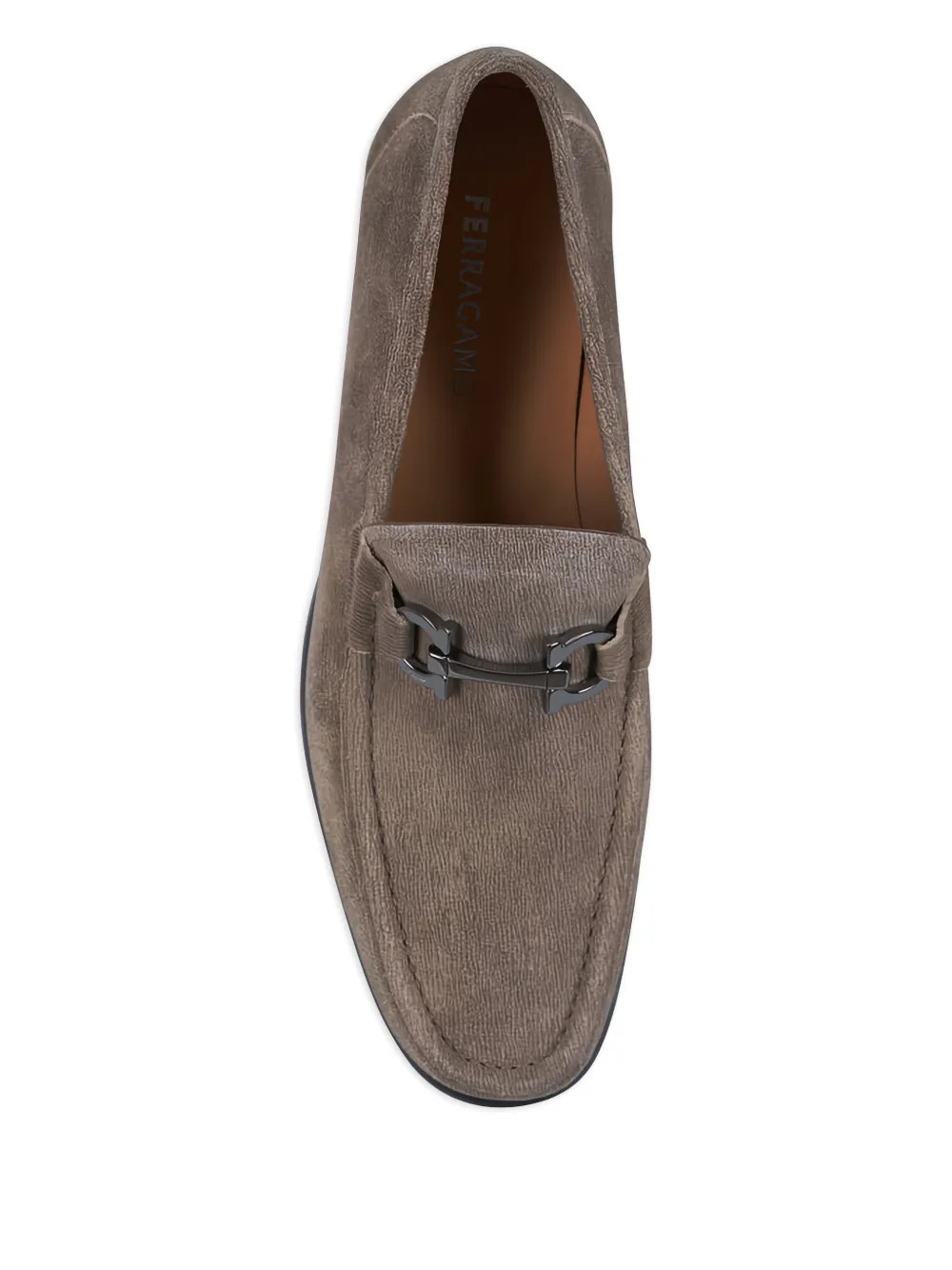 Ferragamo Grandioso 2 suède loafers Beige