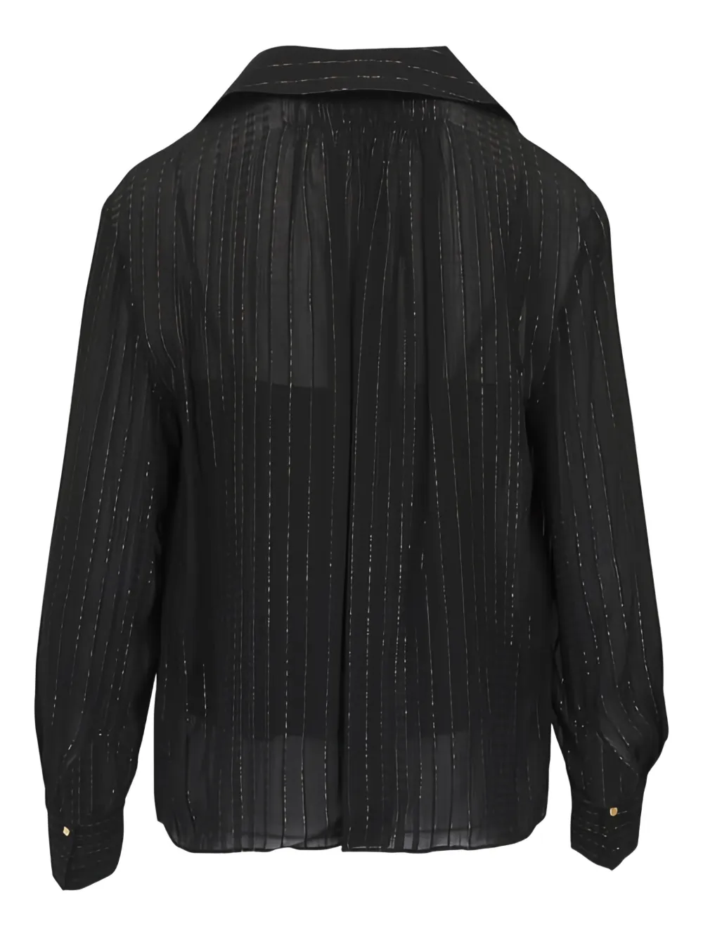 Vince striped V-neck blouse - Zwart