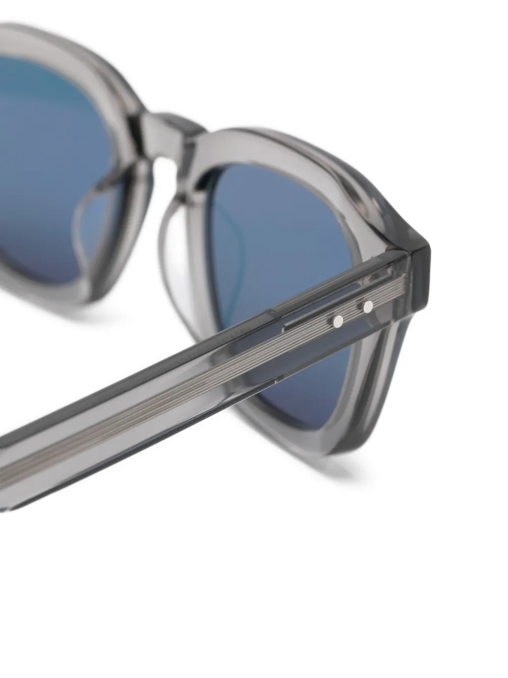 Thom Browne Eyewear Zonnebril met vierkant montuur Grijs