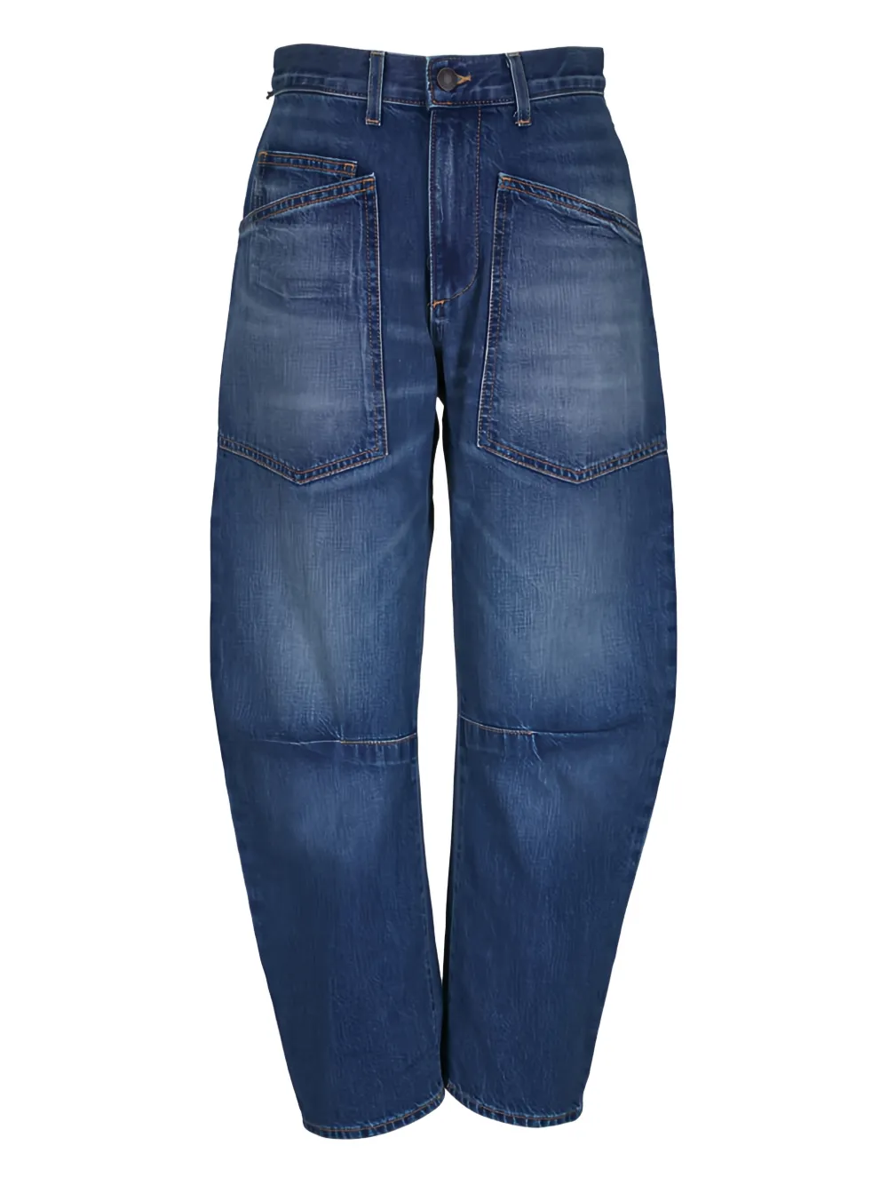 Nili Lotan Shon Bedford patch-pocket jeans - Blu