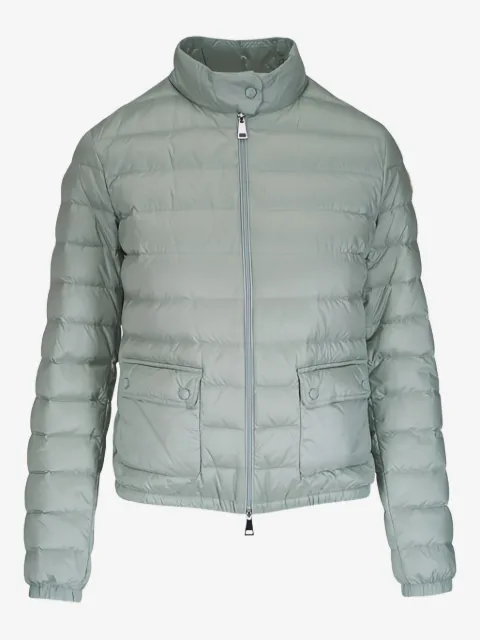 Moncler quilted logo-patch jacket