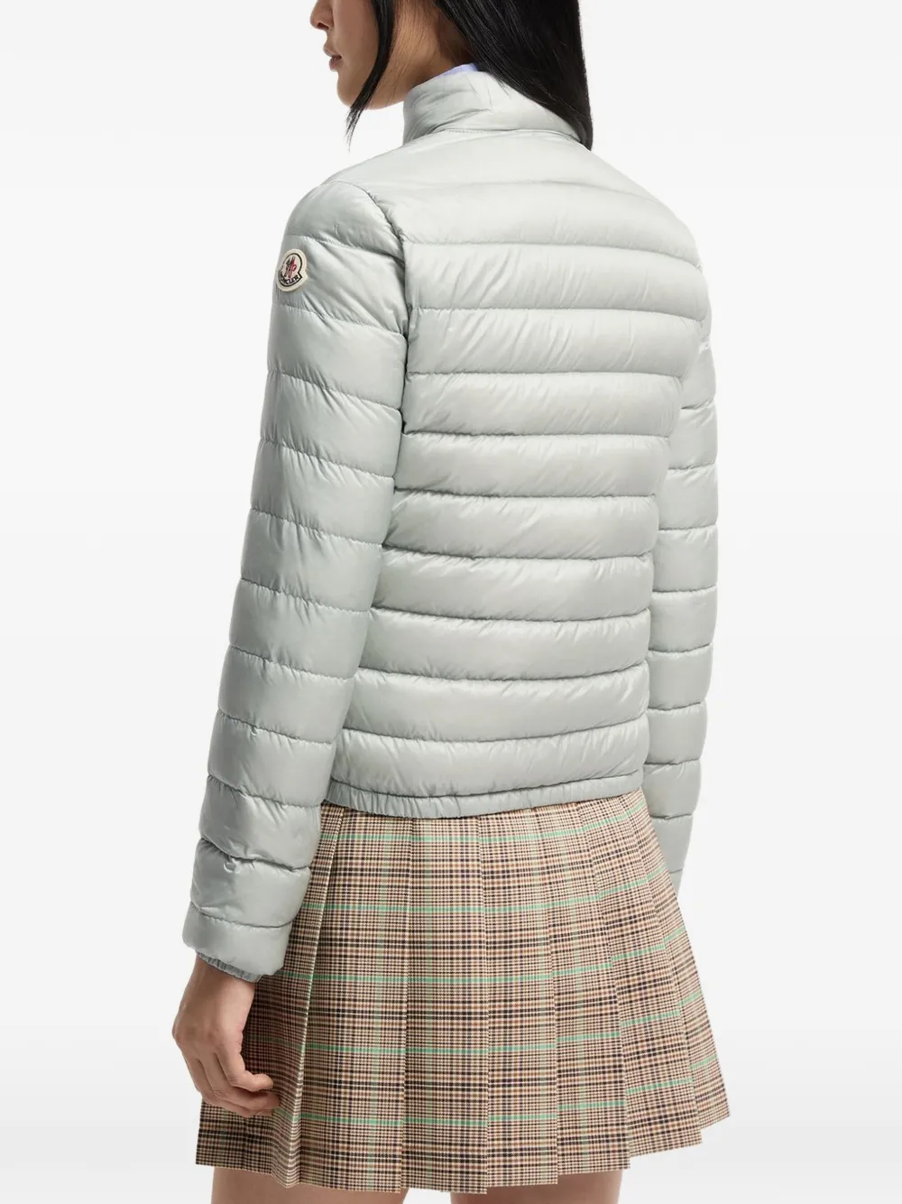 Moncler Gewatteerd jack met logopatch Grijs