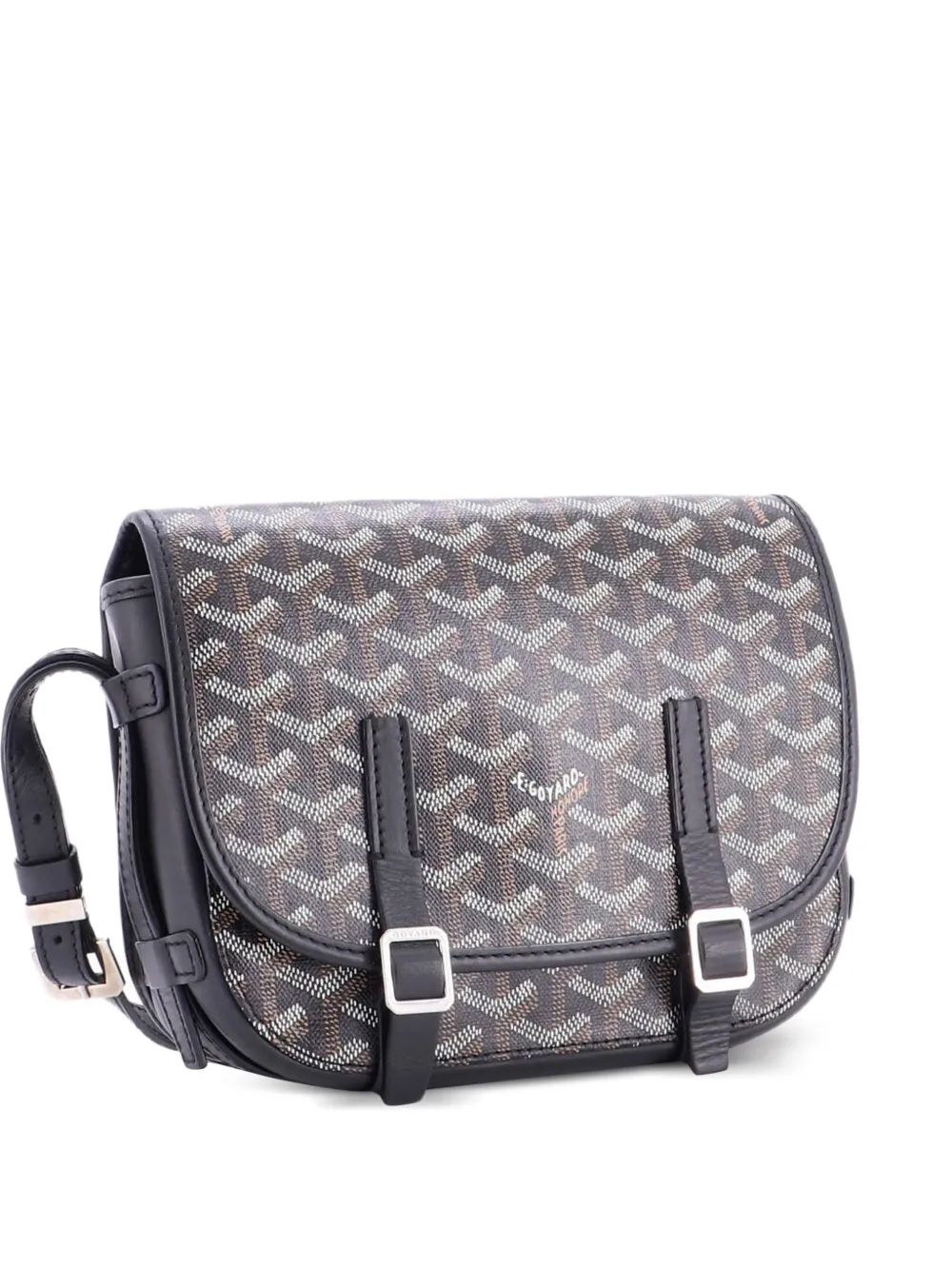 Goyard Pre-Owned Belvedere Messenger Bag Coated Canvas PM crossbody bag - Nero