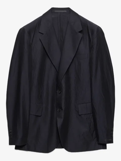 Prada single-breasted cotton and silk jacket