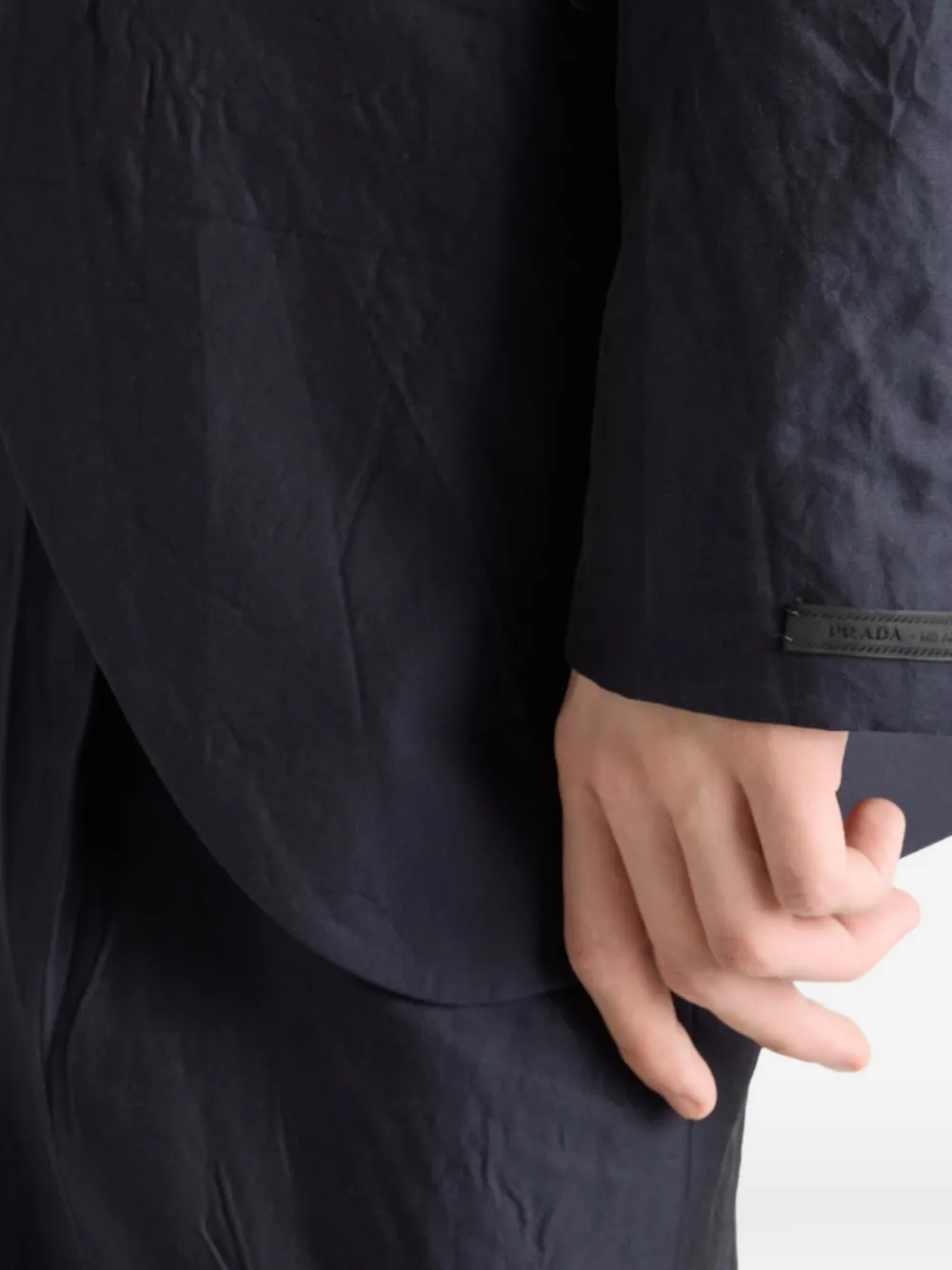 Prada Jack met enkele rij knopen Blauw