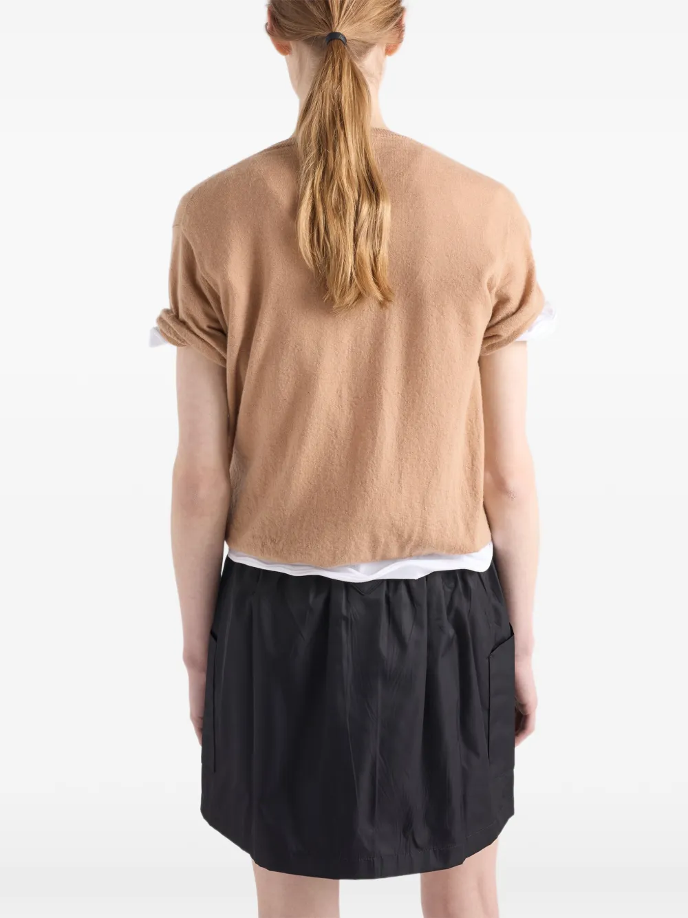 Prada Re-Nylon mini-rok Zwart