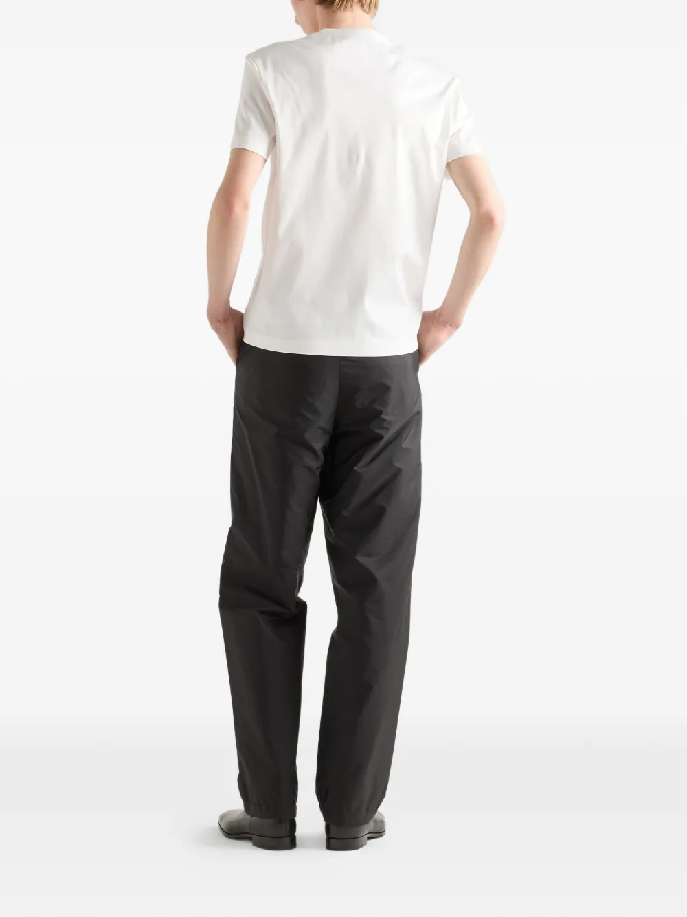  Prada Logo-embroidered T-shirt - White 