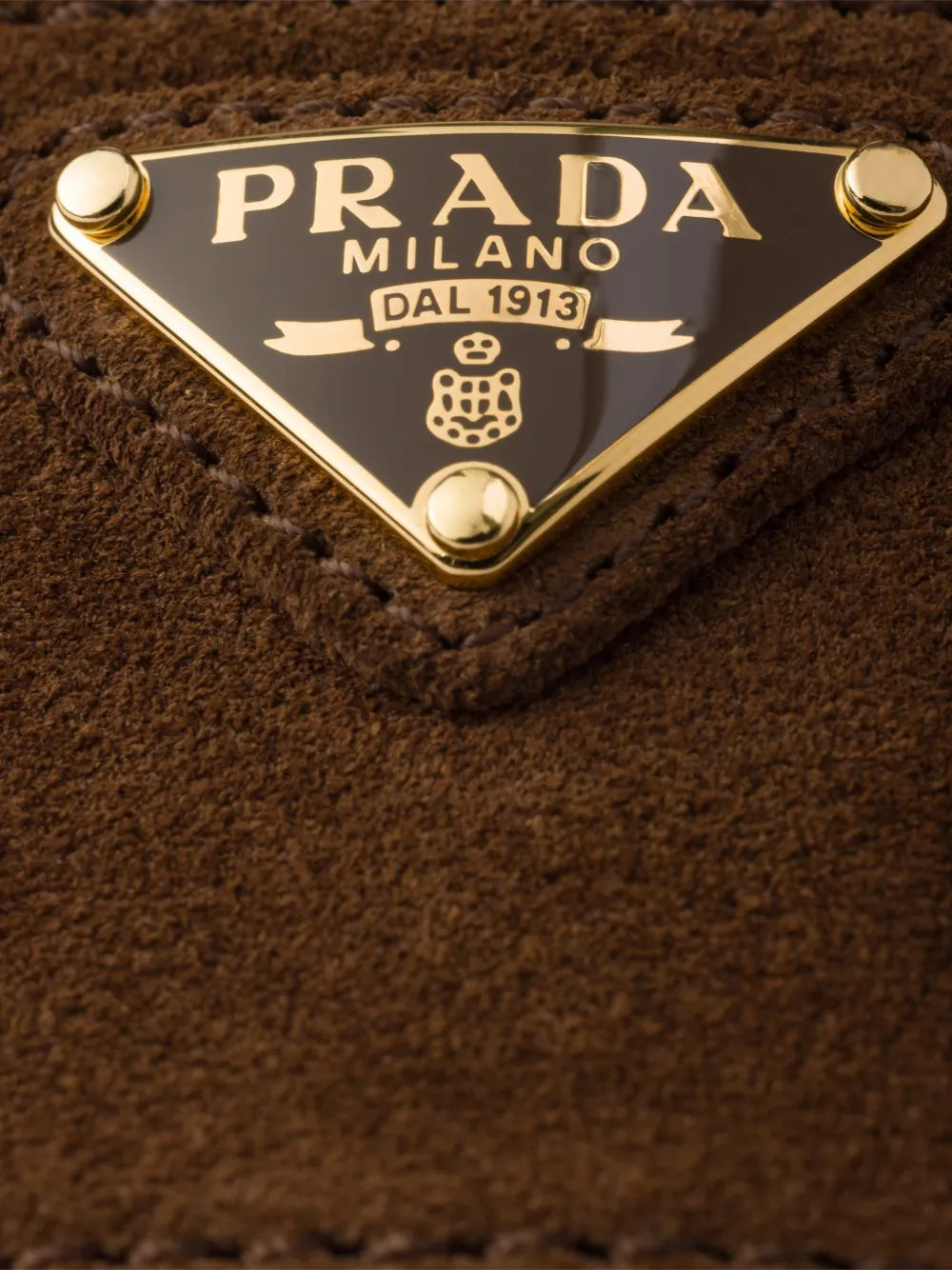 logo-plaque suede sandals