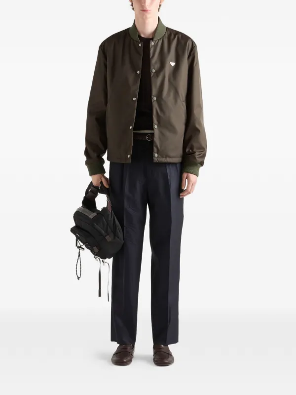 Prada Re-Nylon ボンバージャケット | グリーン | FARFETCH JP