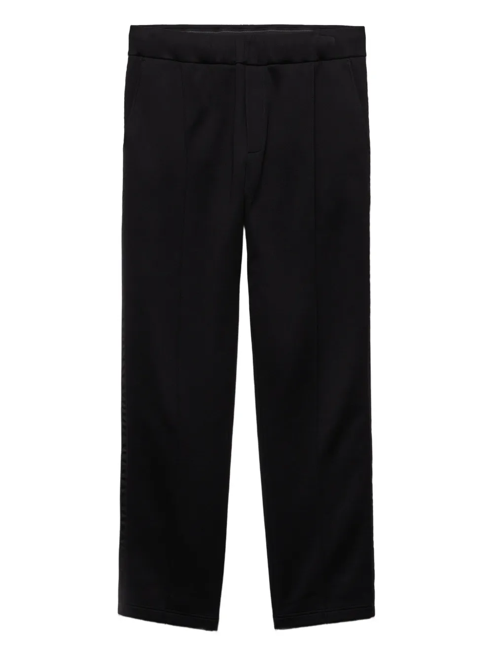Prada logo-plaque trousers - Schwarz