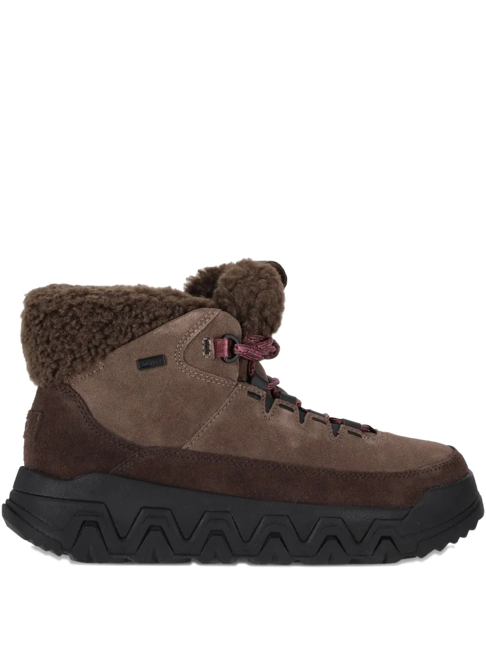 Ugg Terretrail Cozy Lace Suede Boots In Brown