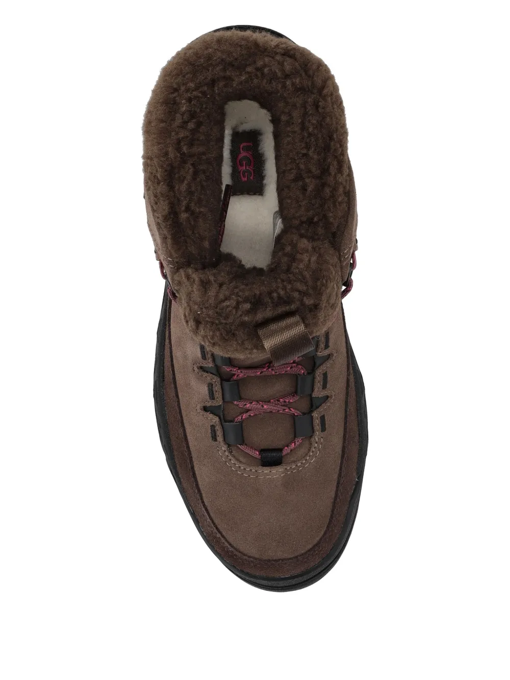Ugg Terretrail Cozy Lace Suede Boots In Brown