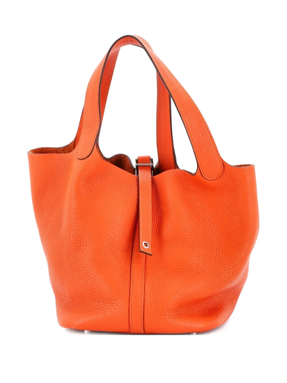 Hermès Pre-Owned Picotin Lock Bag Clemence MM bucket bag | Orange | Image 1