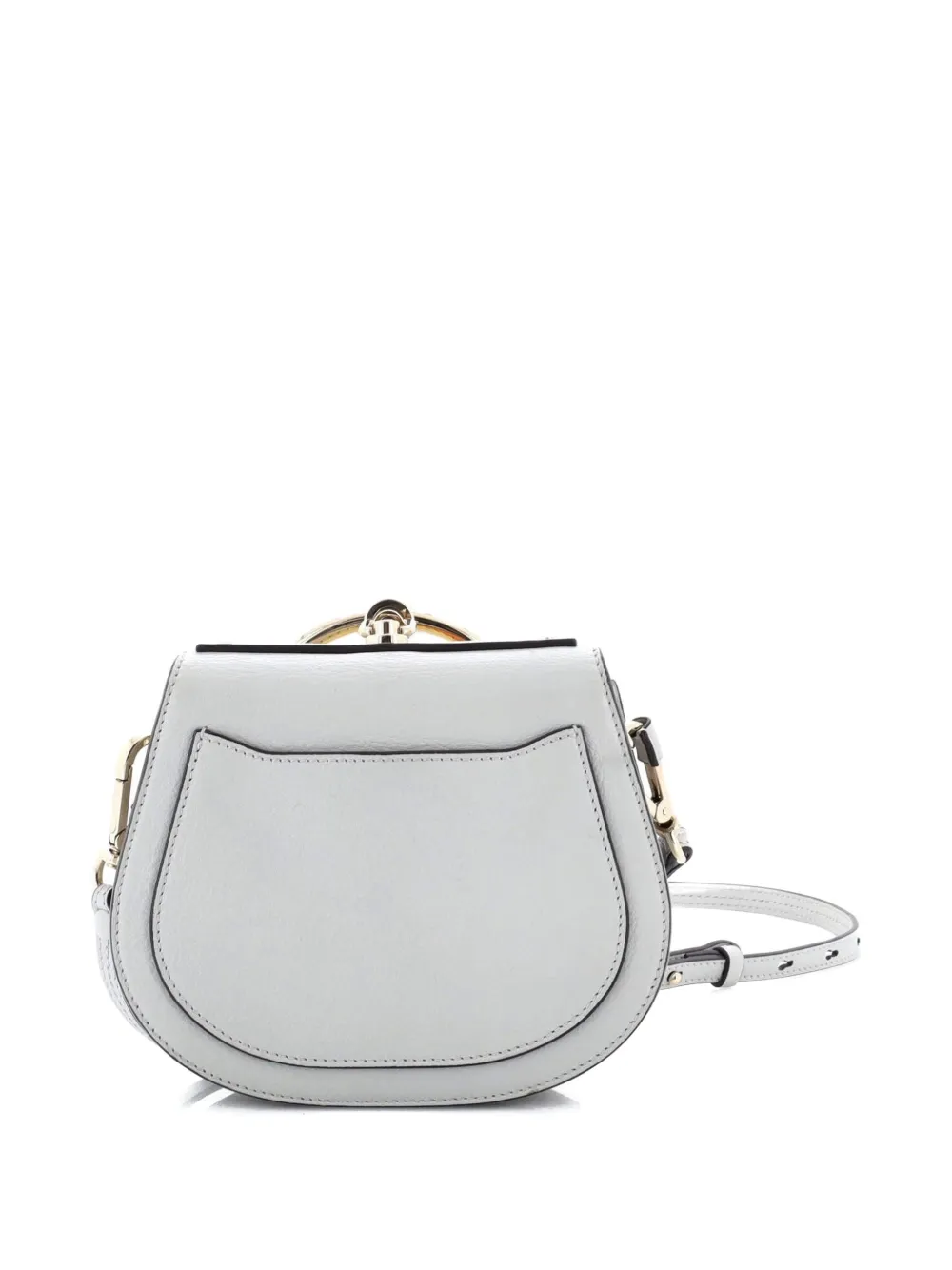 Chloé Pre-Owned Nile Patchwork Studded Leather with Suede Small crossbody bag - Grigio