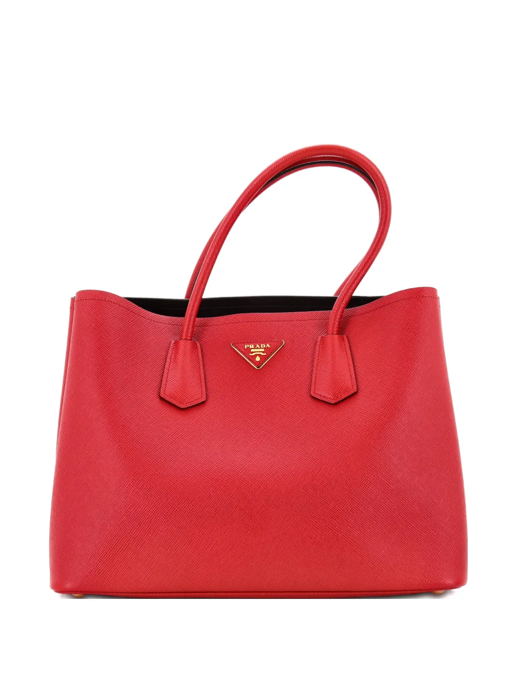 Prada Pre-Owned Cuir Double Saffiano Leather Large tote bag - Rosso