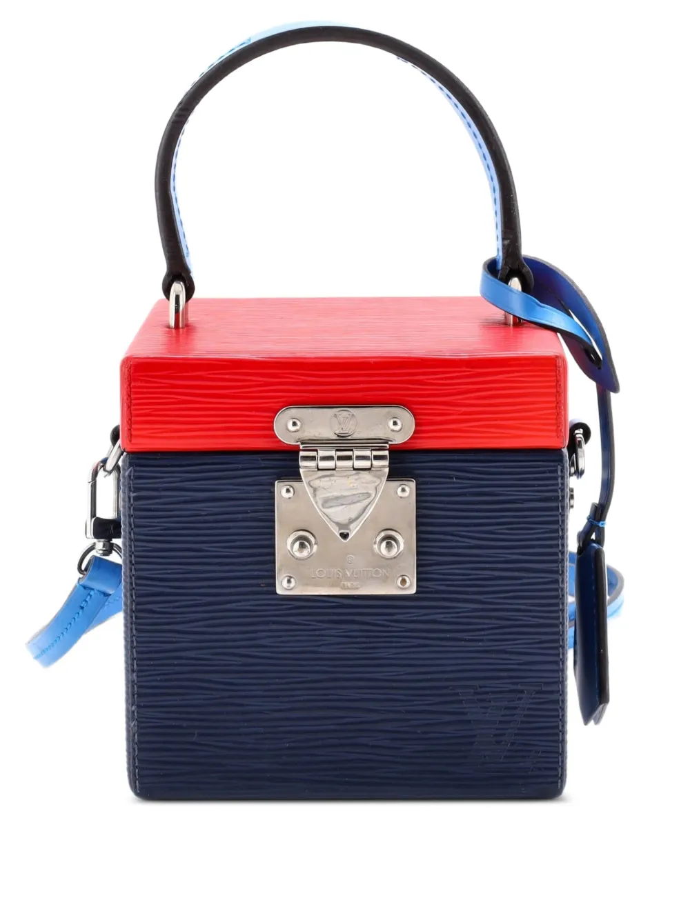 Louis Vuitton Pre-Owned Bleecker Box NM Bag Epi Leather satchel - Blu