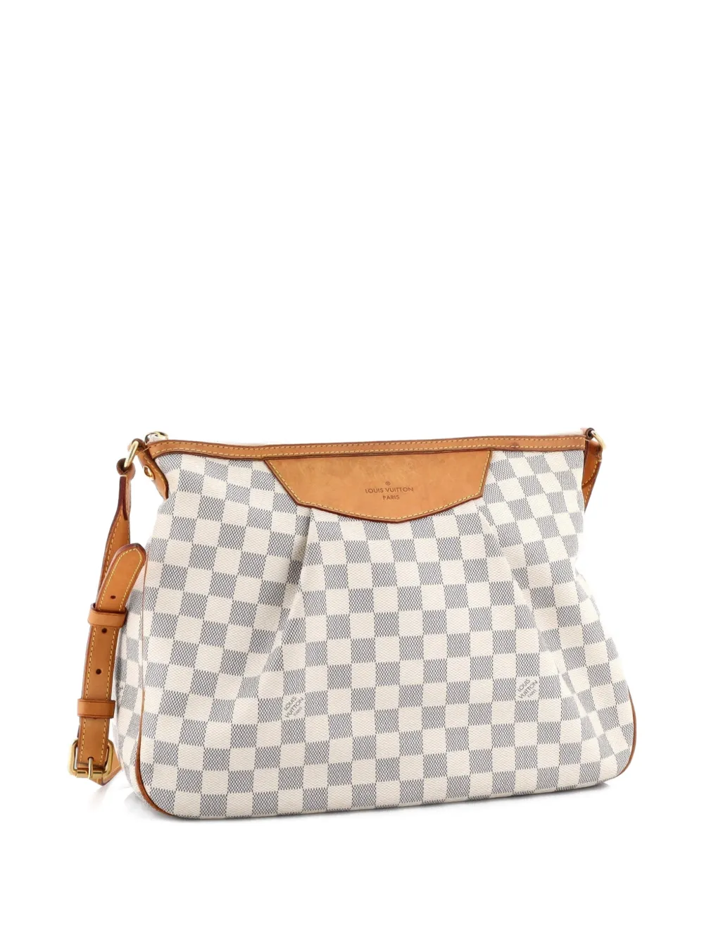 Louis Vuitton Pre-Owned Borsa a spalla Siracusa Damier MM con tracolla - Bianco