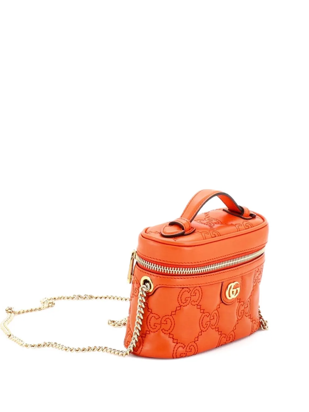 Gucci Pre-Owned Borsa a spalla GG mini - Arancione