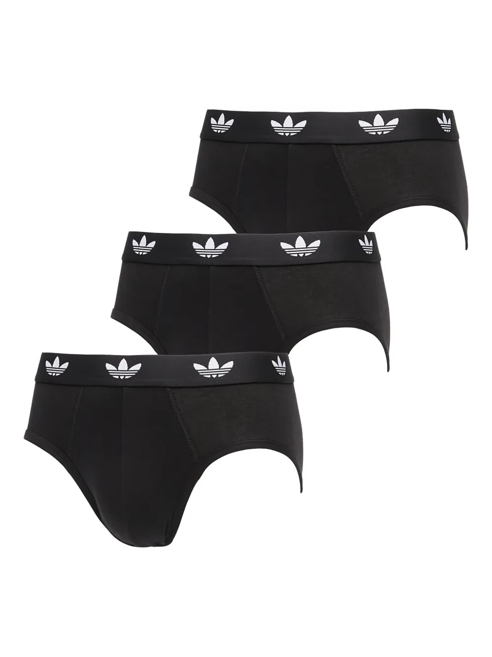 adidas Slip con logo in vita (3 pezzi) - Nero