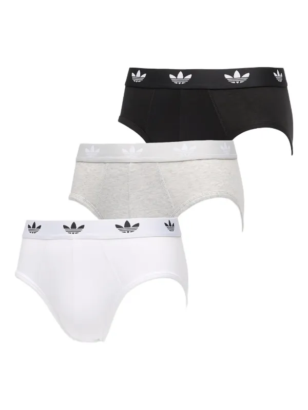 Adidas ロゴ ブリーフ 3枚組 | ブラック | FARFETCH JP