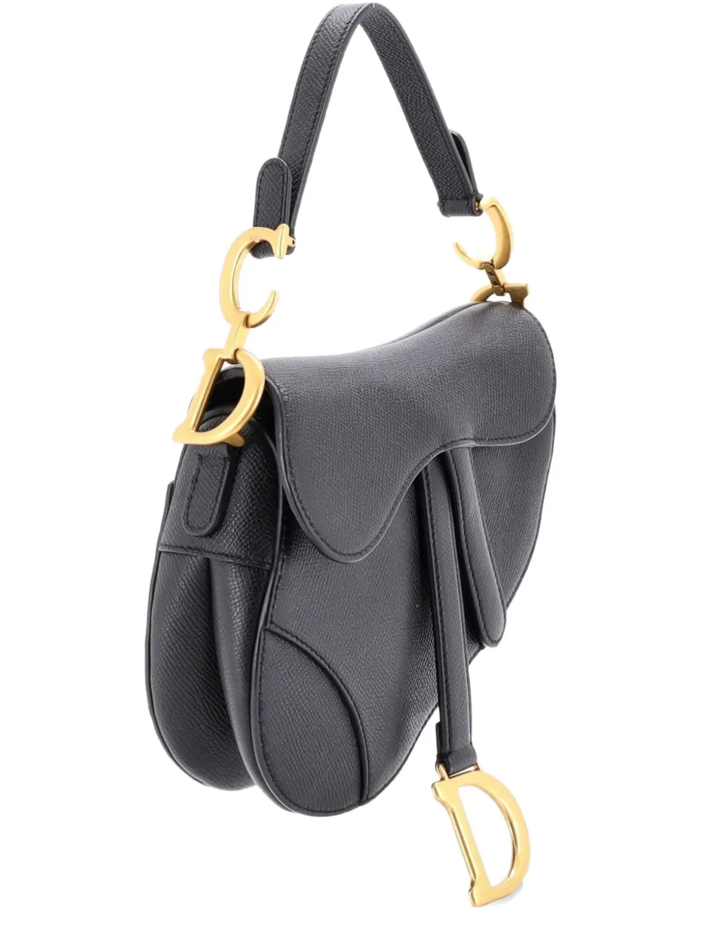 Christian Dior Pre-Owned Saddle Handbag Leather Mini shoulder bag - Nero