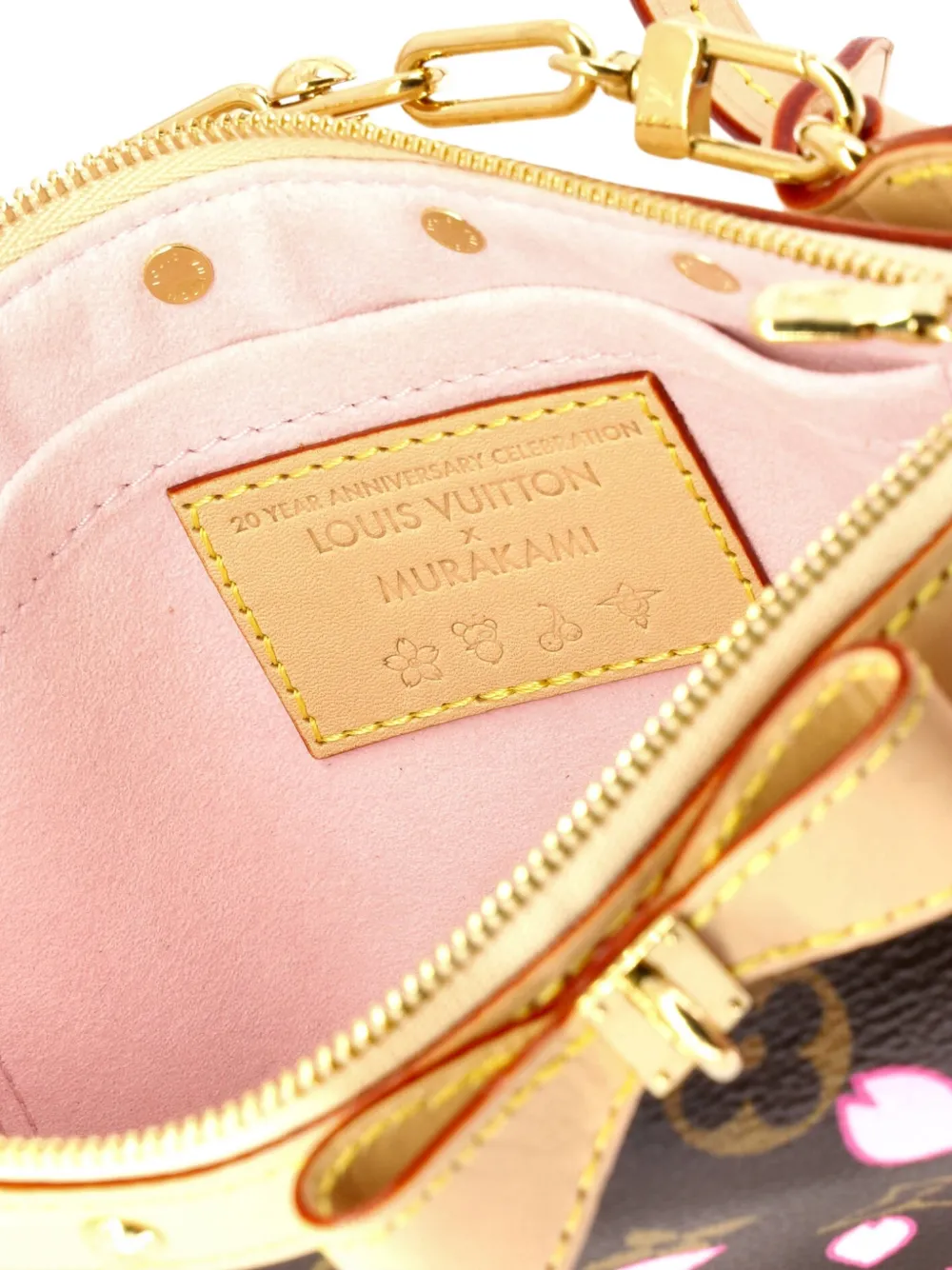 X Takashi Murakami Pochette Accessoires Nm Limited Edition Cherry Blossom Monogram Shoulder Bag