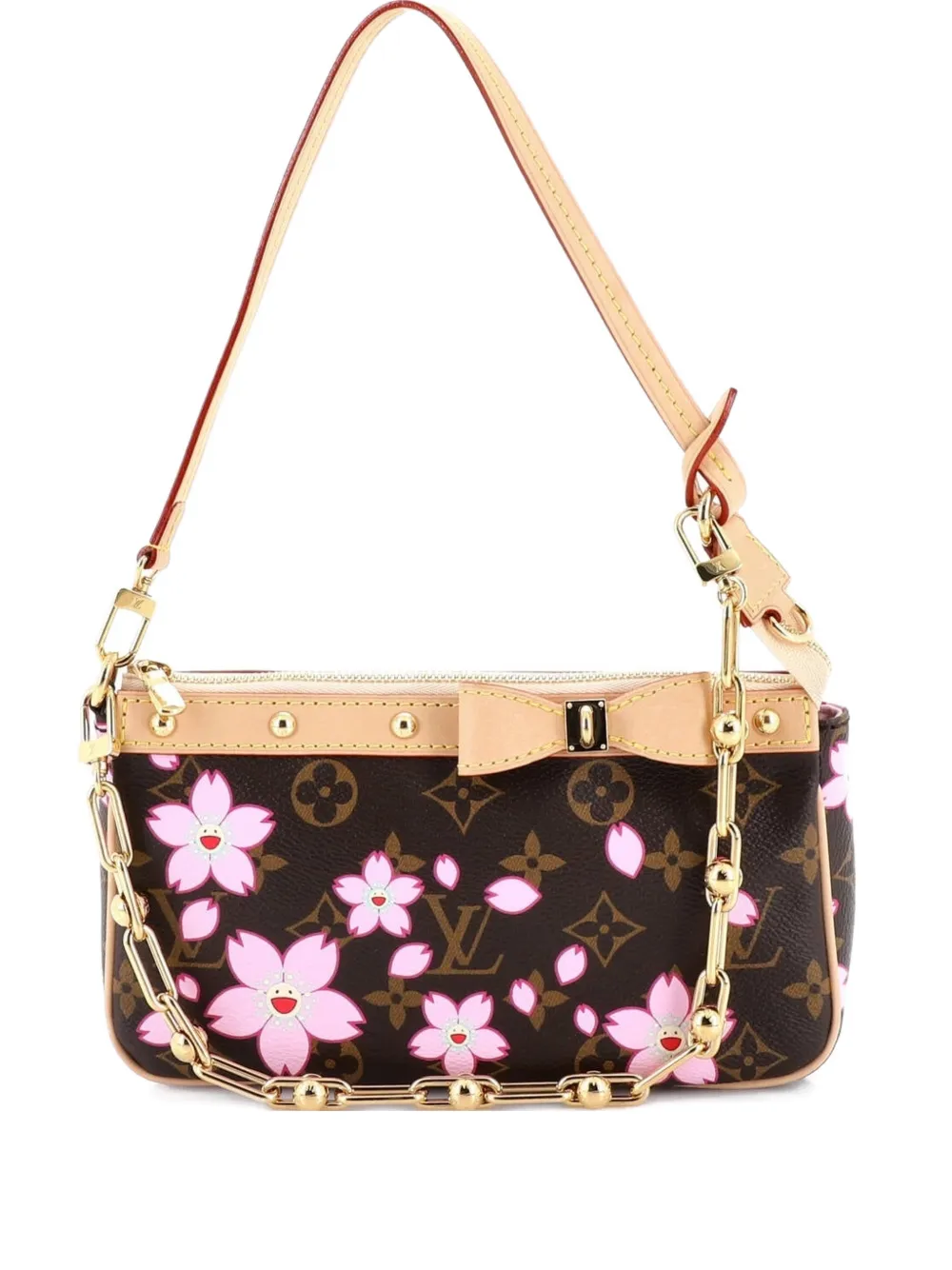 Louis Vuitton Pre-Owned x Takashi Murakami Pochette Accessoires NM Limited Edition Cherry Blossom Monogram shoulder bag - Marrone