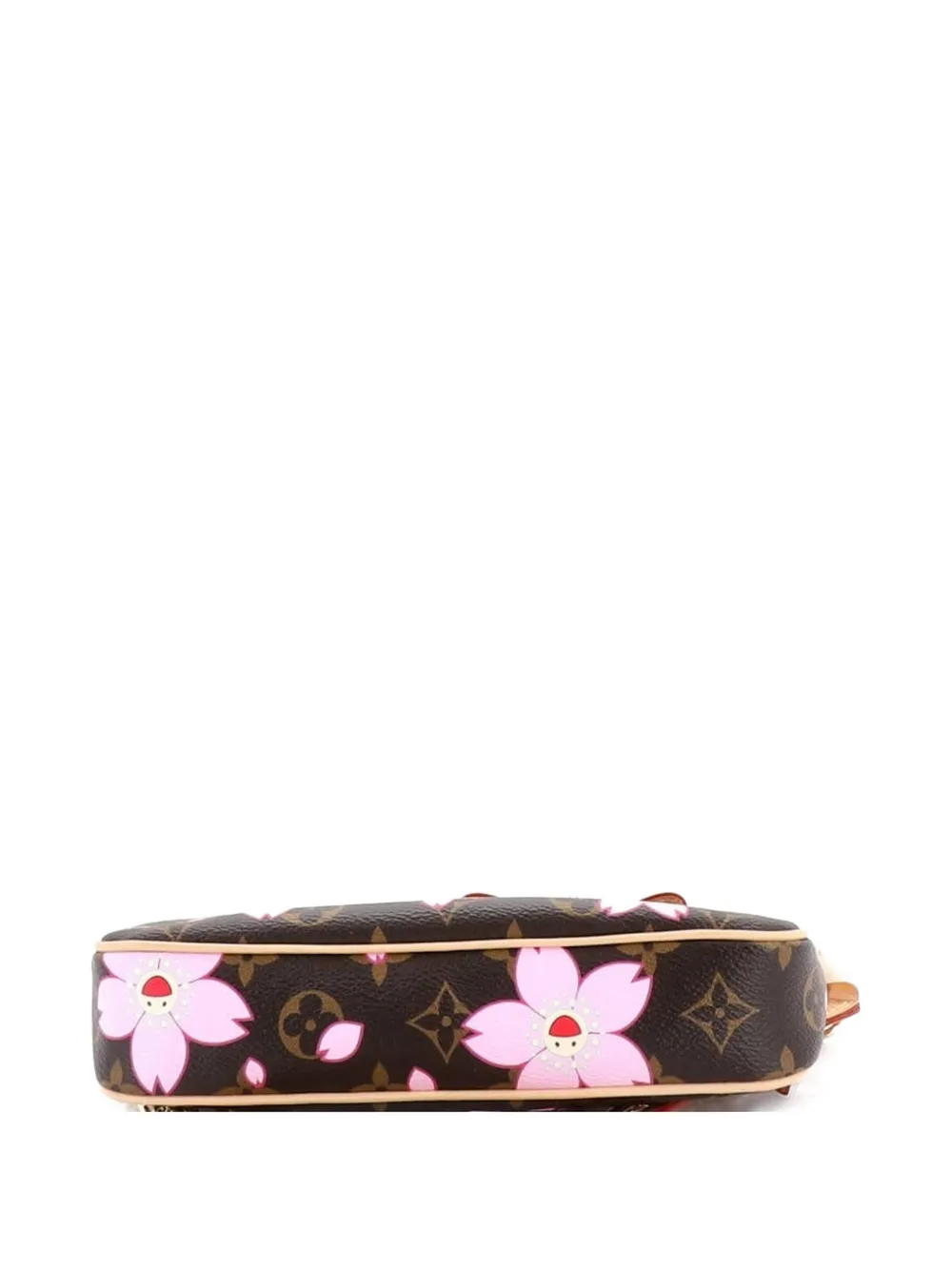 X Takashi Murakami Pochette Accessoires Nm Limited Edition Cherry Blossom Monogram Shoulder Bag