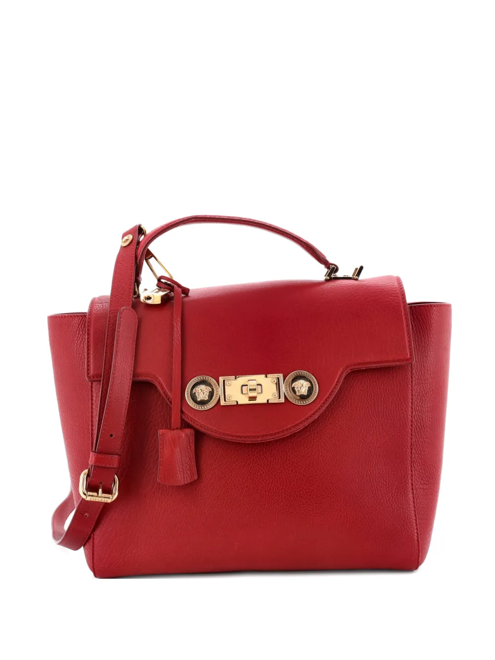 Versace Pre-Owned Signature Bag Leather Large satchel - Rosso