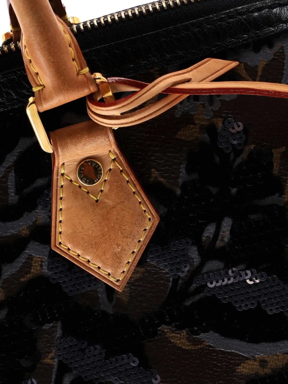 Speedy Handbag Fleur De Jais Monogram Canvas 30 Satchel