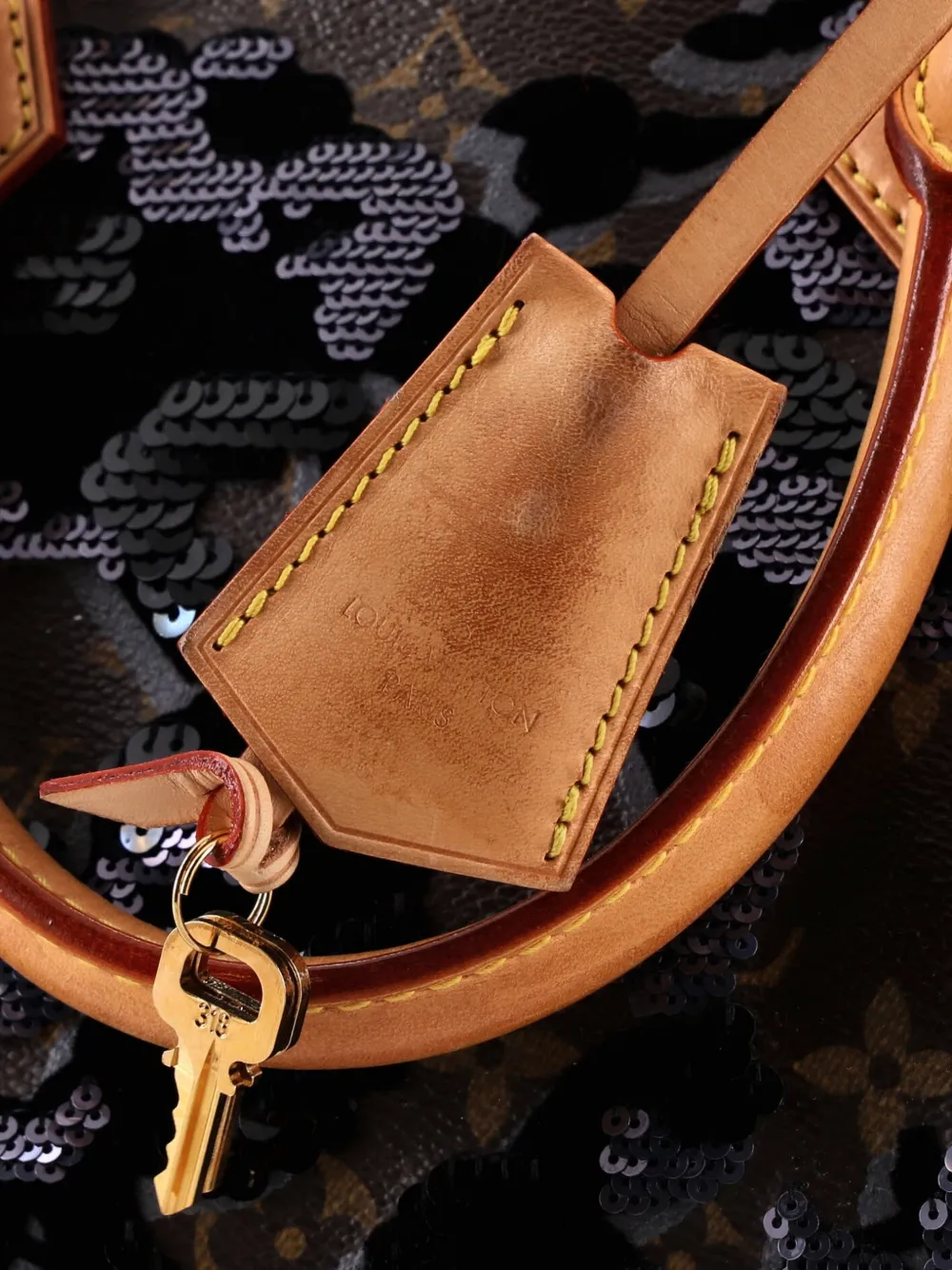 Speedy Handbag Fleur De Jais Monogram Canvas 30 Satchel