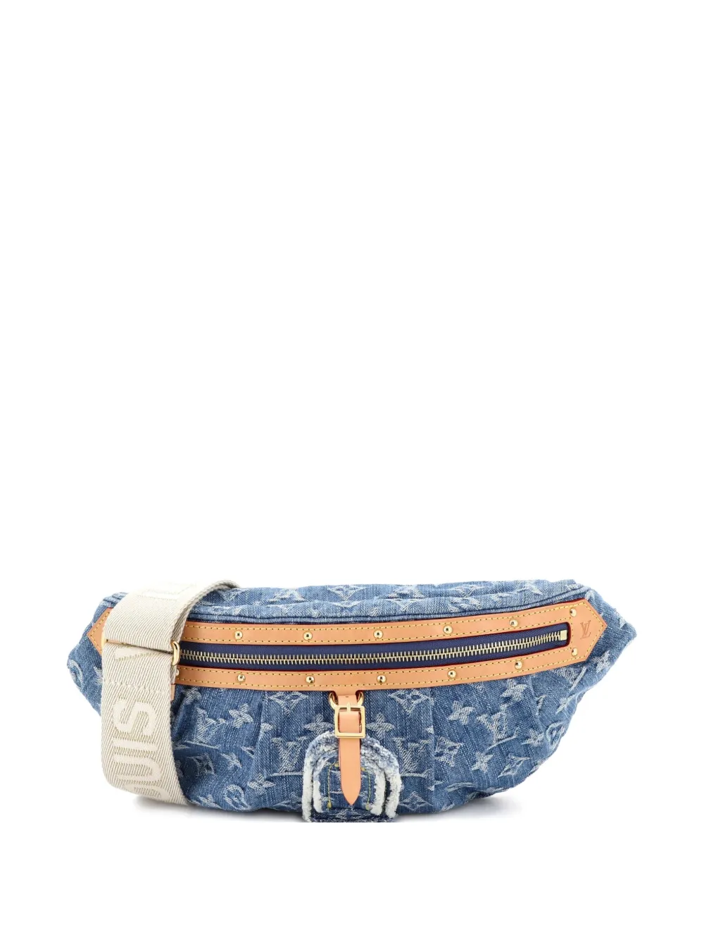 Louis Vuitton Pre-Owned High Rise Bum Bag Monogram Denim belt bag - Blu