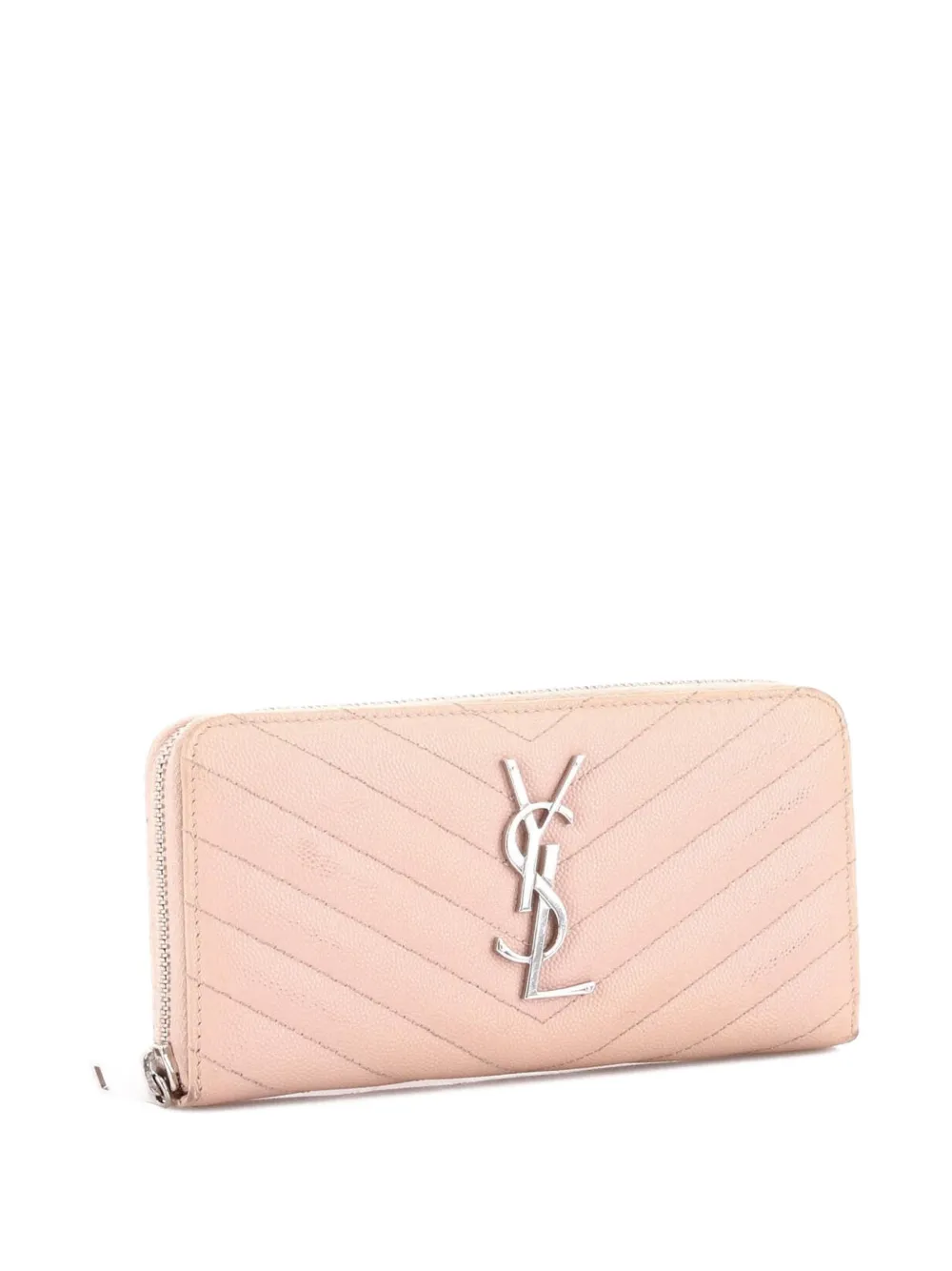 Saint Laurent Pre-Owned Classic Monogram Zip Around Wallet Matelasse Chevron Leather small wallets | Image 2
