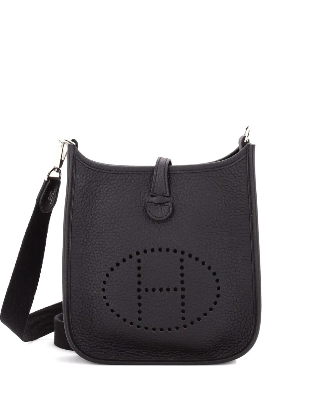 Hermès Pre-Owned Evelyne Bag Gen III Clemence TPM crossbody bag - Nero
