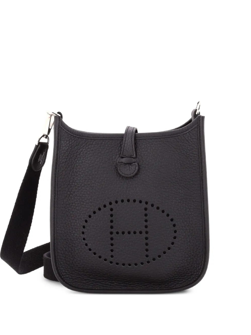 Hermès Pre-Owned Evelyne Bag Gen III Clemence TPM crossbody bag - Nero