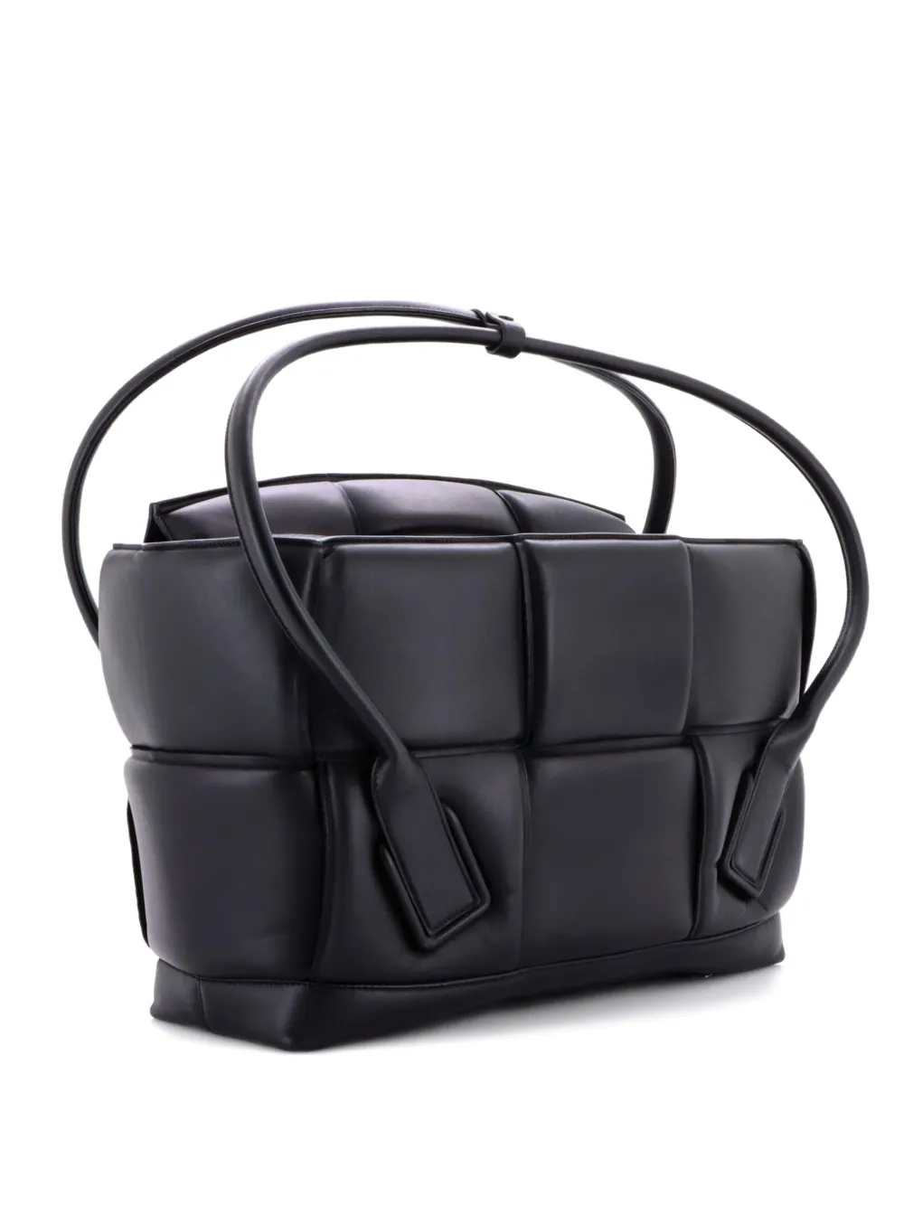 Bottega Veneta Pre-Owned Arco Bag Padded Maxi Intrecciato Leather Large tote bag - Nero