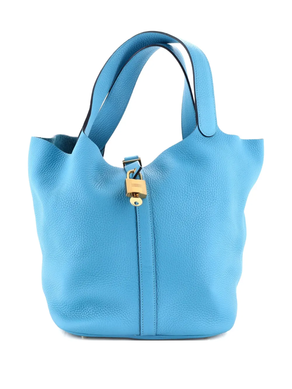 Hermès Pre-Owned Picotin Lock Bag Clemence GM bucket bag | Blue | Image 1