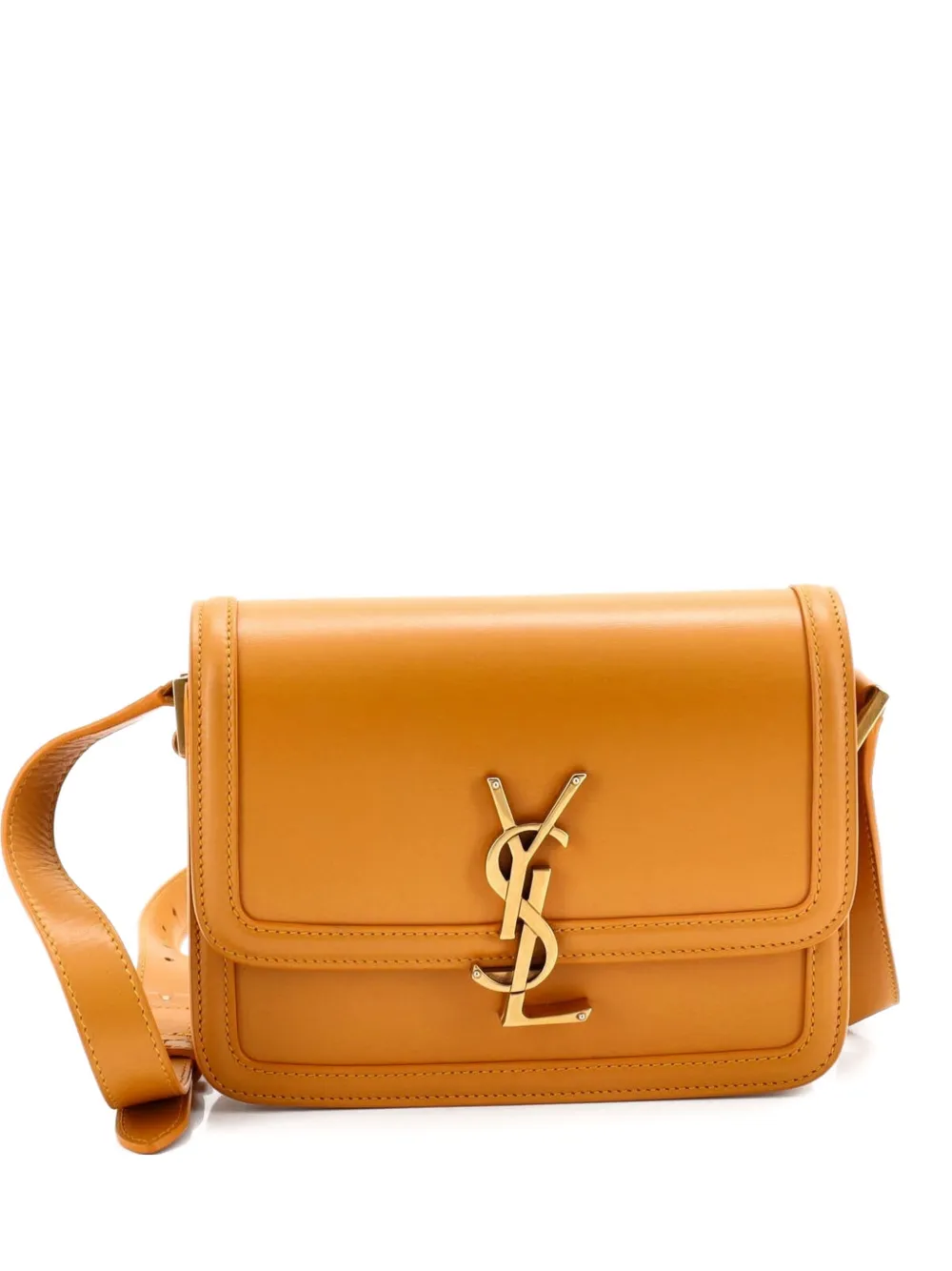 Saint Laurent Pre-Owned Solferino Bag Leather Small crossbody bag - Orange