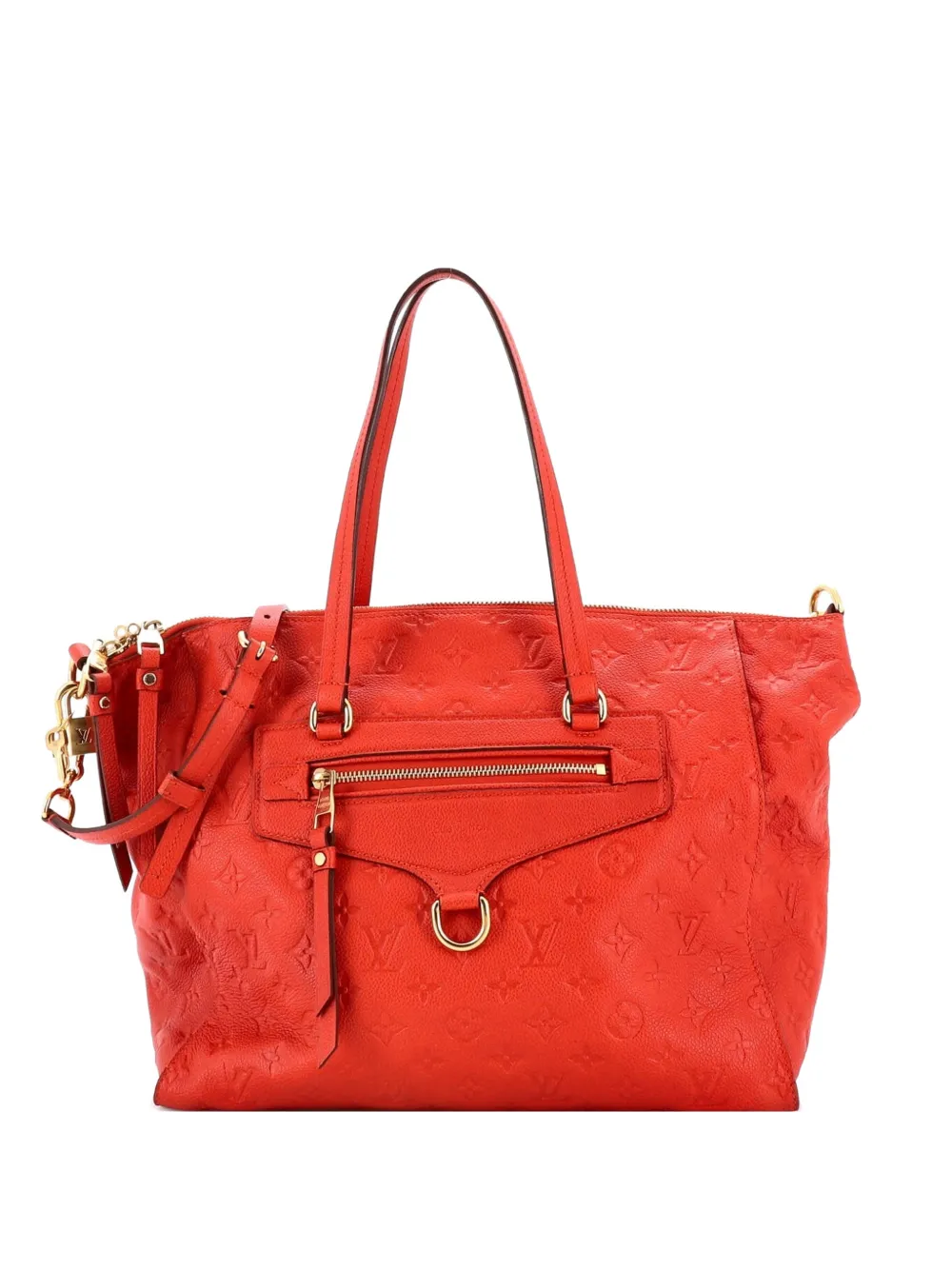 Louis Vuitton Pre-Owned Lumineuse Handbag Monogram Empreinte Leather PM tote bag - Rosso